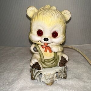 Vintage 1950’s Aladdin GiftwareElectric Lamp Kitch Bear nightlight